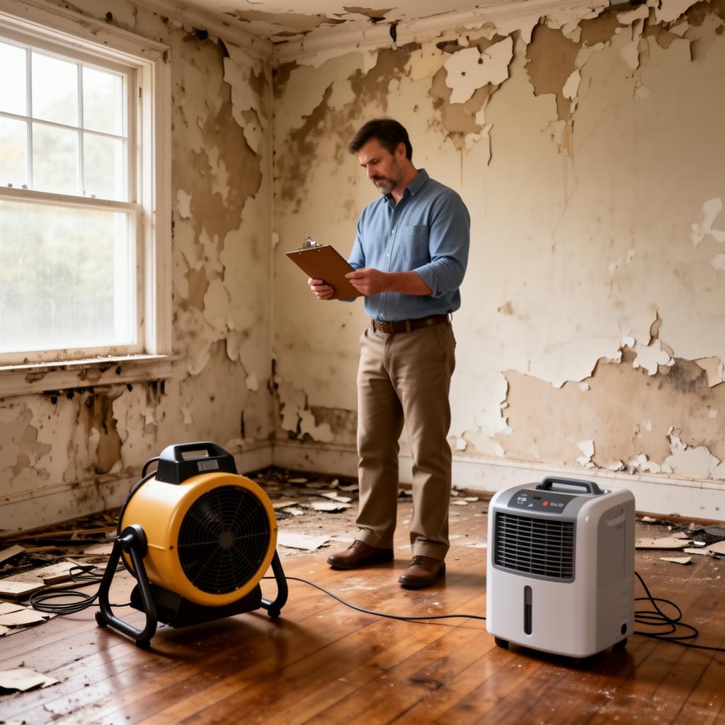 Water mitigation cost factors after home water damage